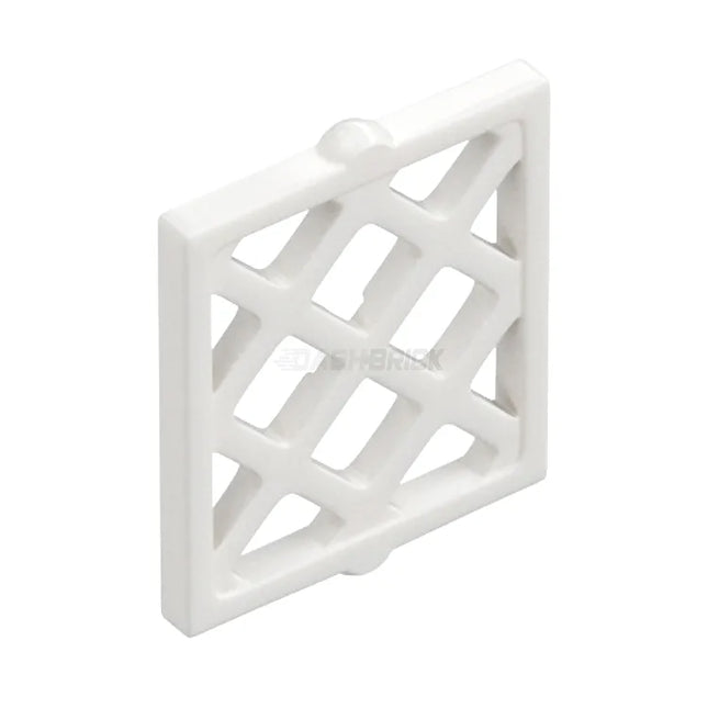 LEGO Window Pane (Window Insert) 1 x 2 x 2 Lattice Diamond, White [38320] 6344414