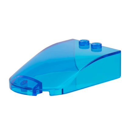 LEGO Windscreen 6 x 4 x 1 1/3 Canopy Straight Sides, Trans-Dark Blue [18973] 6577896