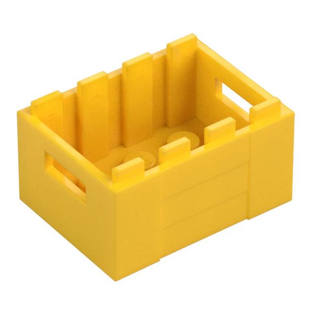 LEGO Container, Crate/Box 3 x 4 x 1 2/3, Handholds, Yellow [30150] 4599378