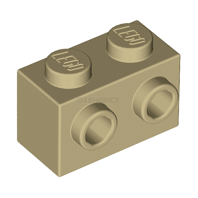 LEGO Brick, Modified 1 x 2 with Studs on One Side, Tan [11211]