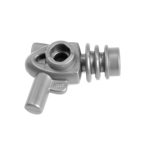 LEGO Minifigure Weapon - Space Ray Gun - Rounded Heat Diffusers, Flat Silver [13608]