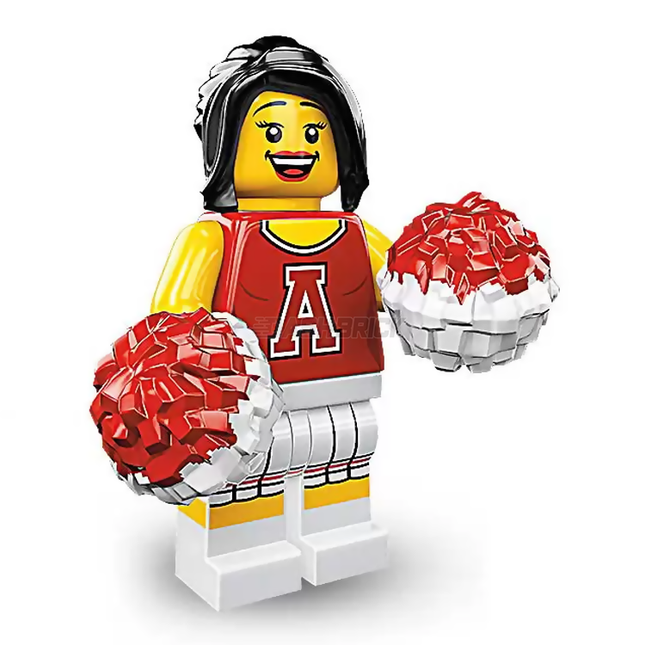 LEGO Collectable Minifigures - Red Cheerleader (13 of 16) Series 8