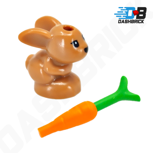 LEGO Minifigure Animal - Bunny, Baby Rabbit, Small, Medium Nougat [18852pb01]