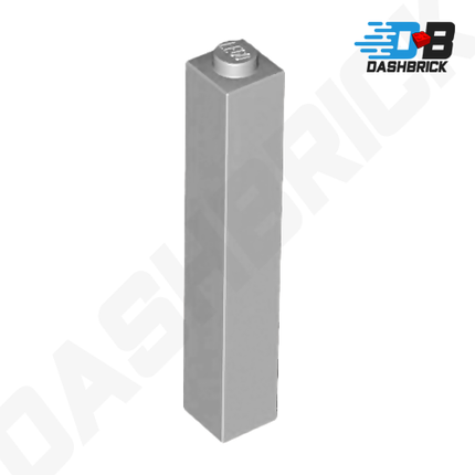 LEGO Brick 1 x 1 x 5, Solid Stud, Light Grey [2453b]