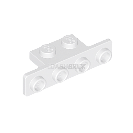 LEGO Bracket 1 x 2 - 1 x 4, Bottom Rounded Corners, White [28802] 6168618