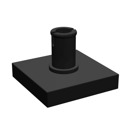 LEGO Tile, Modified 2 x 2 with Pin, Black [2460] 6313191