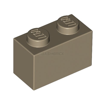 LEGO Brick 1 x 2, Dark Tan [3004] 4521914