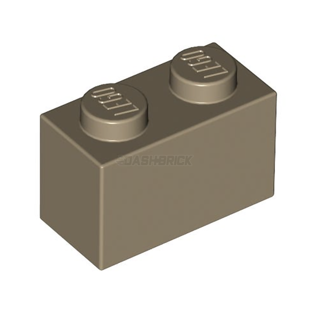 LEGO Brick 1 x 2, Dark Tan [3004]