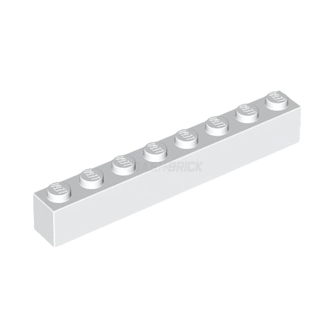 LEGO Brick 1 x 8, White [3008] 300801