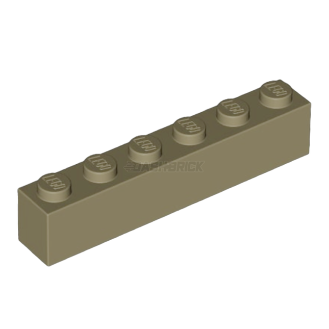 LEGO Brick 1 x 6, Dark Tan [3009] 4497071