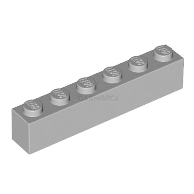 LEGO Brick 1 x 6, Light Grey [3009] 4211393