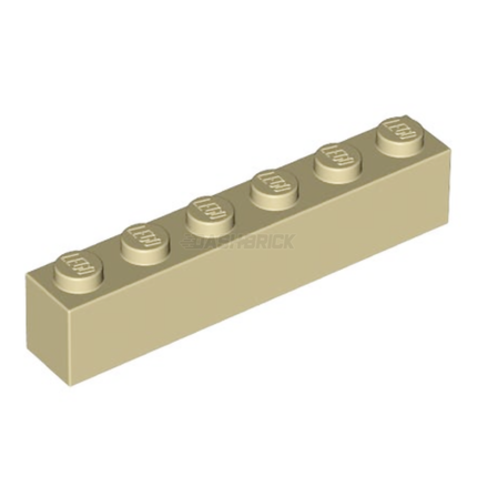 LEGO Brick 1 x 6, Tan [3009] 4159774