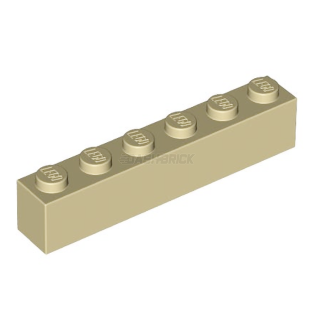 LEGO Brick 1 x 6, Tan [3009] 4159774