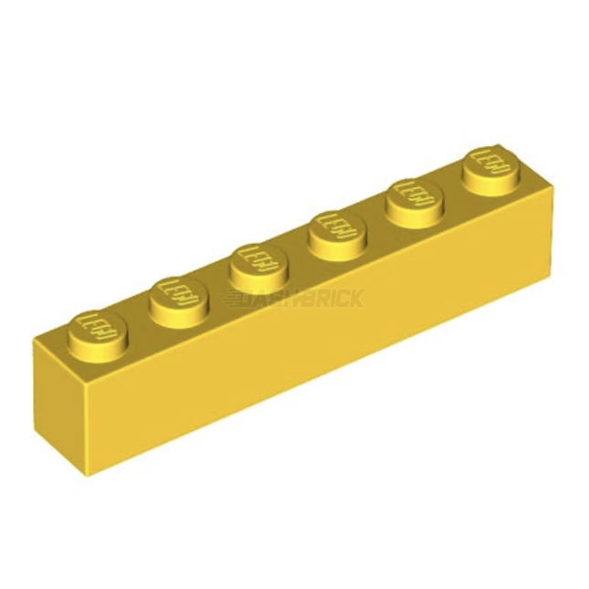 LEGO Brick, 1 x 6, Yellow [3009] 300824