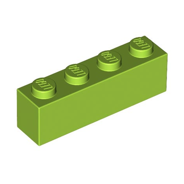 LEGO Brick 1 x 4, Lime Green [3010]