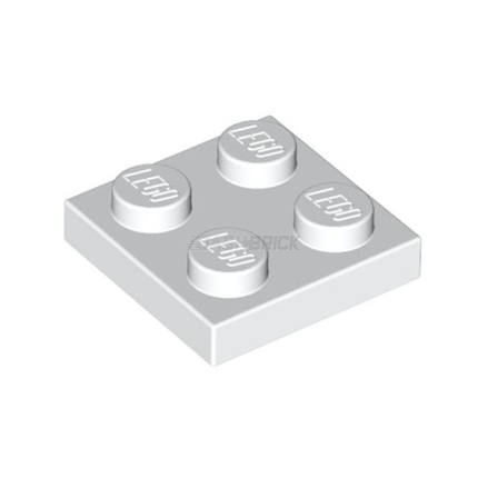 LEGO Plate, 2 x 2, White [3022] 302201