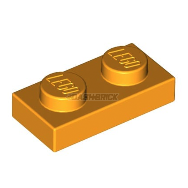 LEGO® Plate, 1 x 2, Bright Light Orange [3023]