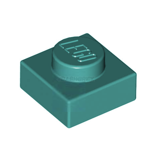 LEGO Plate, 1 x 1, Dark Turquoise [3024]