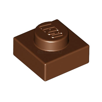 LEGO Plate, 1 x 1, Reddish Brown [3024]