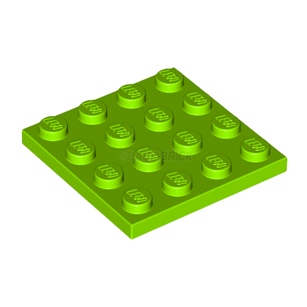 LEGO Plate 4 x 4, Lime Green [3031] 4504850