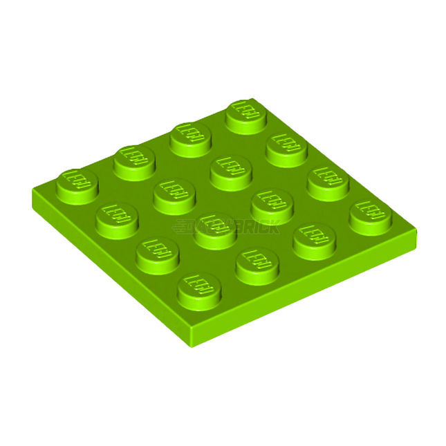LEGO Plate 4 x 4, Lime Green [3031] 4504850