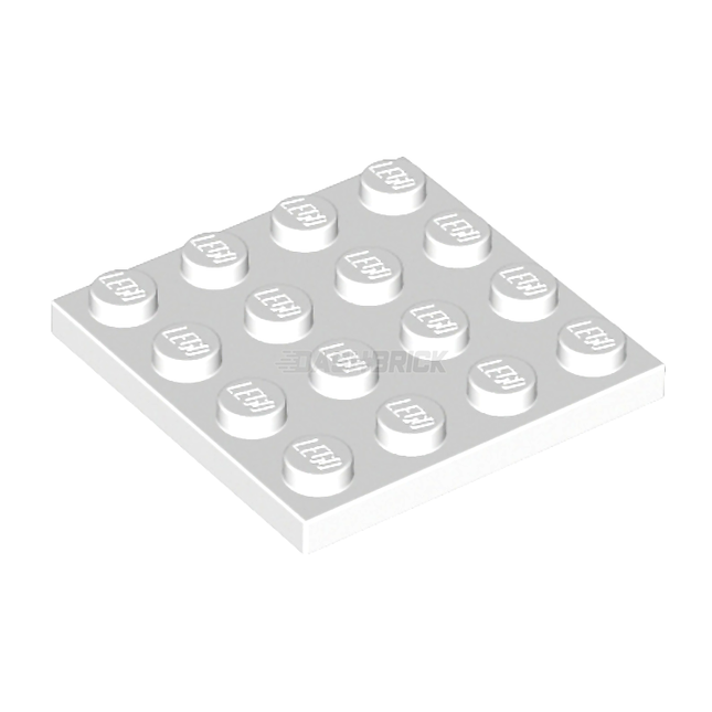LEGO Plate 4 x 4, White [3031] 4243812