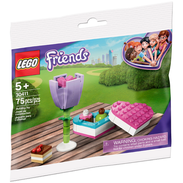 LEGO® Friends™ - Chocolate Box & Flower Polybag (2020) [30411] Retired Set