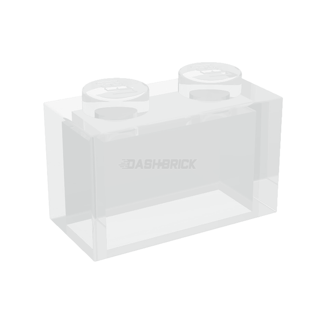 LEGO Brick 1 x 2, Transparent Clear [3065]