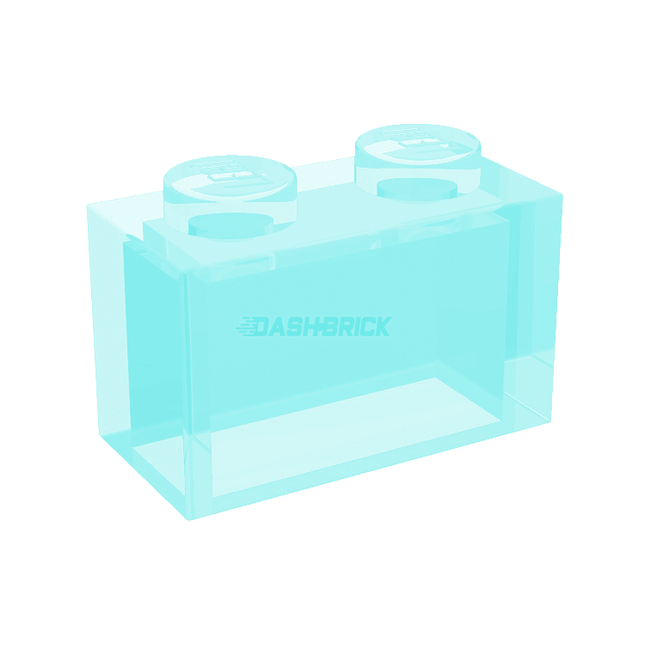 LEGO Brick 1 x 2, Trans-Light Blue [3065]