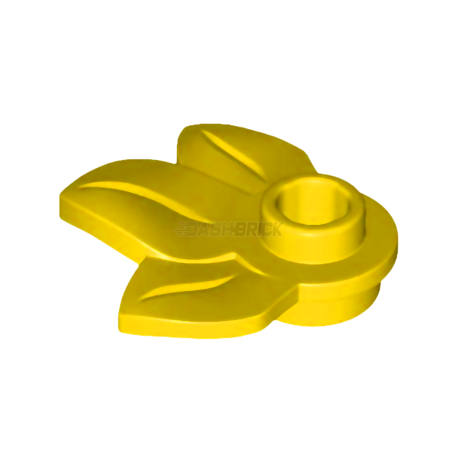 LEGO Plant Plate, Round 1 x 1 with 3 Leaves, Yellow [32607]