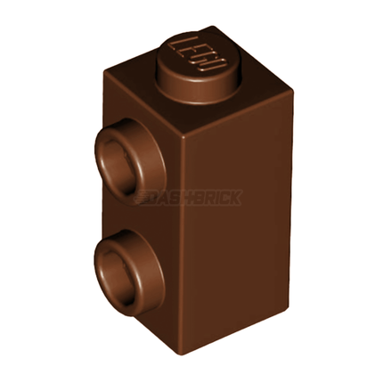 LEGO Brick, Modified 1 x 1 x 1 2/3 with Studs on Side, Reddish Brown [32952] 6201911
