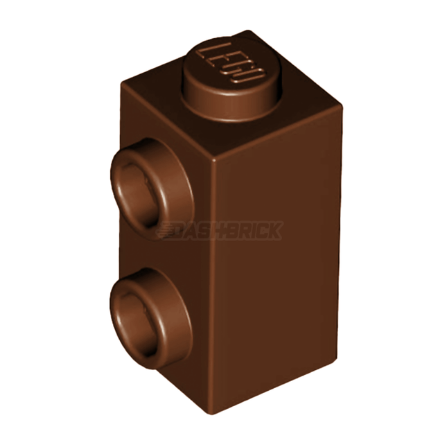 LEGO Brick, Modified 1 x 1 x 1 2/3 with Studs on Side, Reddish Brown [32952] 6201911