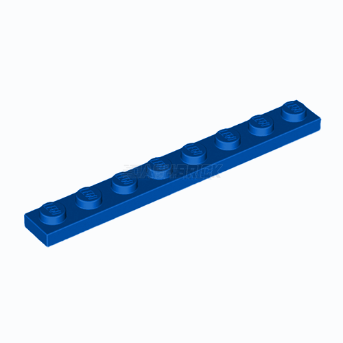 LEGO Plate 1 x 8, Blue [3460] 346023