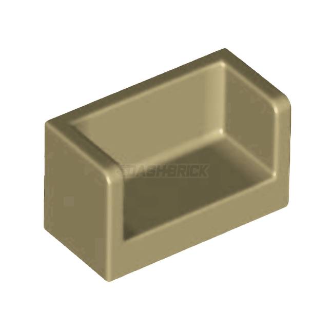 LEGO Panel 1 x 2 x 1, Rounded Corners and 2 Sides, Tan [23969]