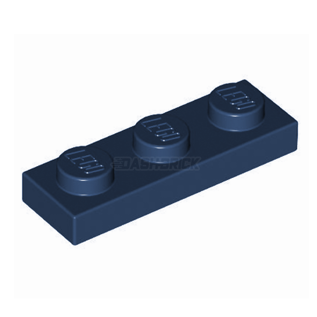 LEGO Plate, 1 x 3, Dark Blue [3623] 4177735
