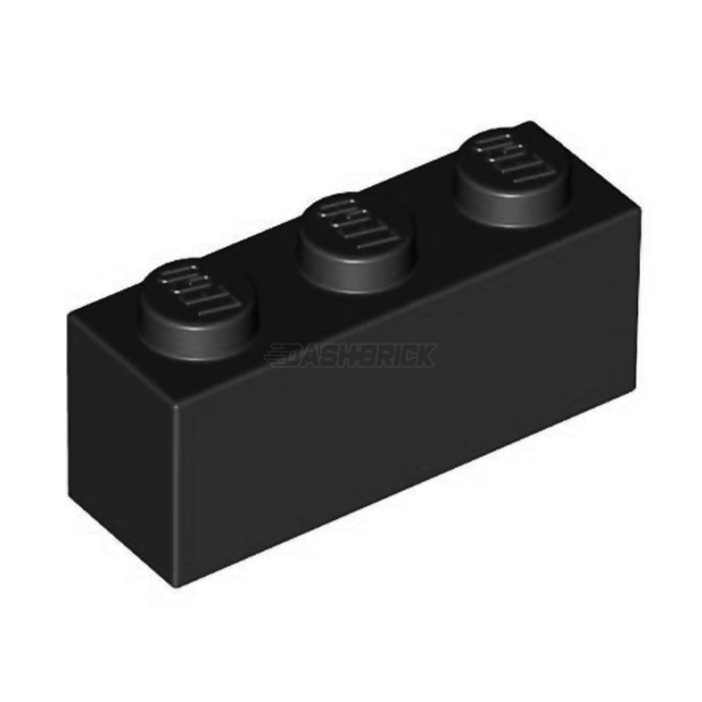 LEGO Brick 1 x 3, Black [3622] 362226