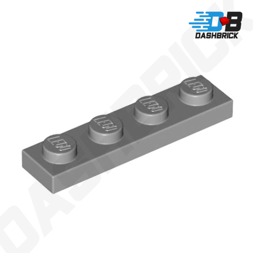 LEGO Plate, 1 x 4, Dark Grey [3710] 4211001