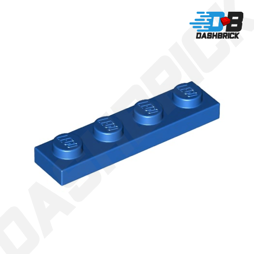 LEGO Plate, 1 x 4, Blue [3710]