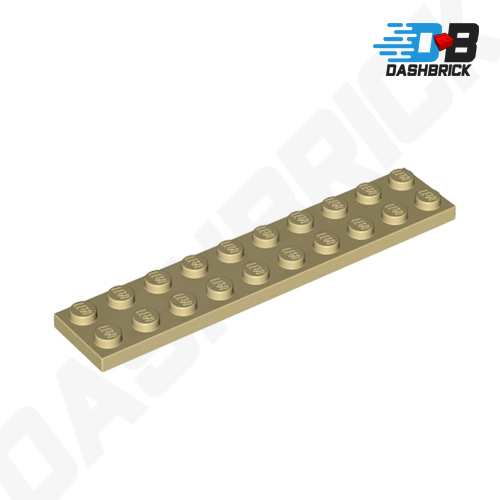 LEGO Plate, 2 x 10, Tan [3832] 4249019