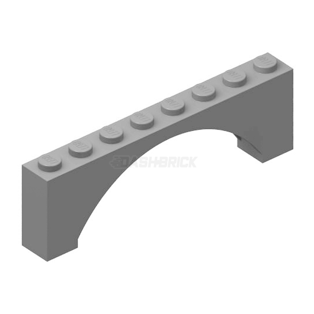 LEGO Brick, Arch 1 x 8 x 2, Light Grey [16577] 6313653
