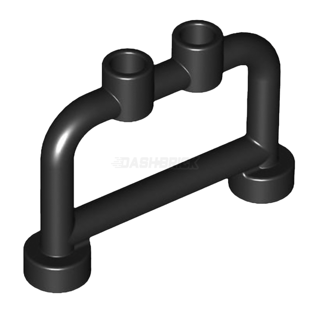 LEGO Fence/Barrier Bar 1 x 4 x 2 with Studs, Black [4083] 408326