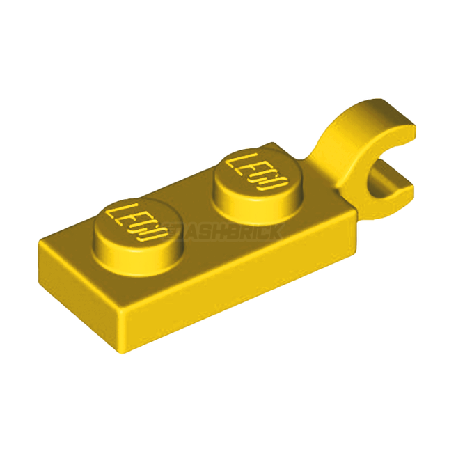 LEGO Plate, Modified 1 x 2 with Clip on End (Horizontal Grip), Yellow [63868]