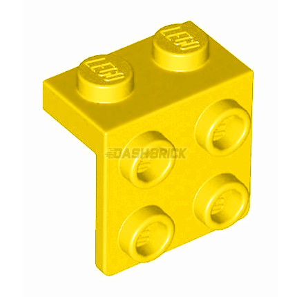 LEGO Bracket 1 x 2 - 2 x 2, Down Angle Support, Yellow [44728] 6117938