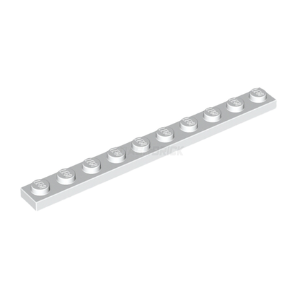 LEGO Plate 1 x 10, White [4477] 447701