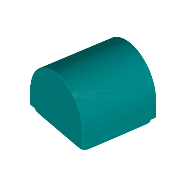 LEGO Slope, Curved 1 x 1 x 2/3 Double, Dark Turquoise [49307]