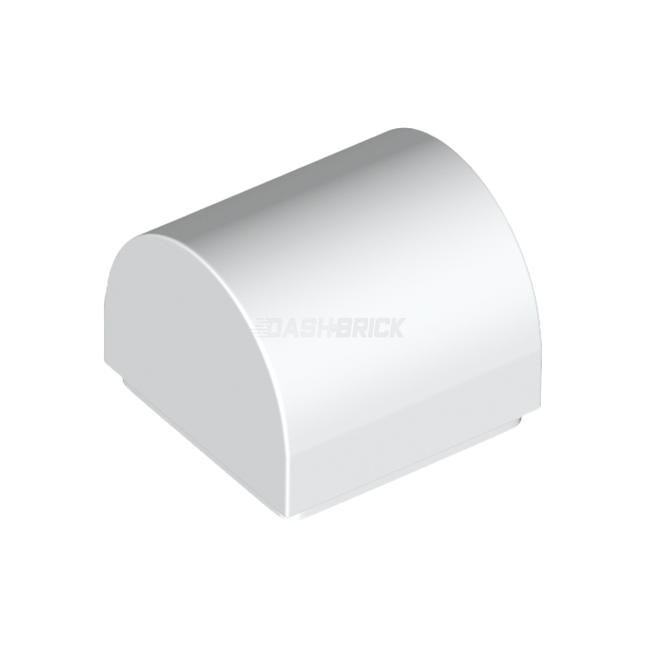 LEGO Slope, Curved 1 x 1 x 2/3 Double, White [49307]