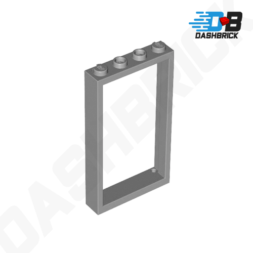 LEGO Door Frame 1 x 4 x 6, Two Holes, Dark Grey [60596 / 40289]