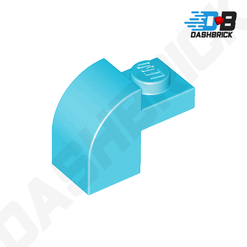 LEGO Slope, Curved Arch 2 x 1 x 1 1/3, Recessed Stud, Medium Azure [6091]
