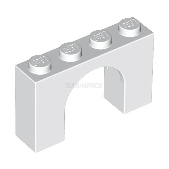 LEGO Brick, Arch 1 x 4 x 2, White [6182] 618201