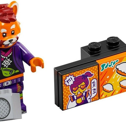LEGO Collectable Minifigures - Red Panda Dancer (7 or 12) [Vidiyo Bandmates Series 1]